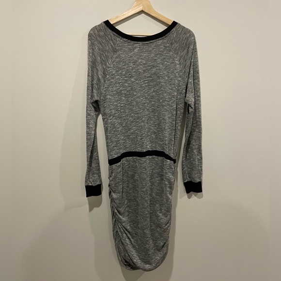 Grey Sweatshirt Style Dress - Picture 3 of 3